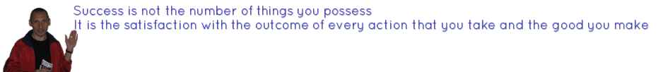 Success is not the number of things you possess It is the satisfaction with the outcome of every action that you take and the good you make&hellip;